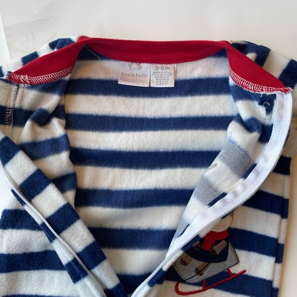 Fuzzy PJ Sleeper Set Lot of 2 Size 3 Months 12-17Lbs - Picture 7 of 10